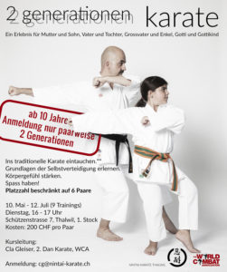 Karate- und Selbstverteidigungskurs für 2 Generationen